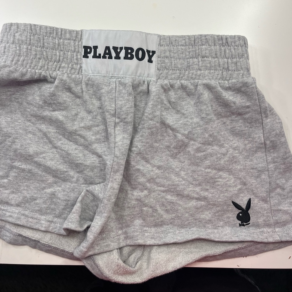 Grey playboy shorts